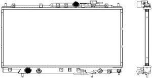 SAKURA AUTOMOTIVE 33211030 -  Радиатор, охлаждение двигателя